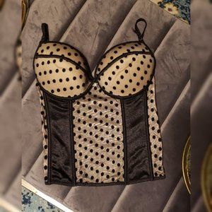 Swiss Dot Bustier Size 34D